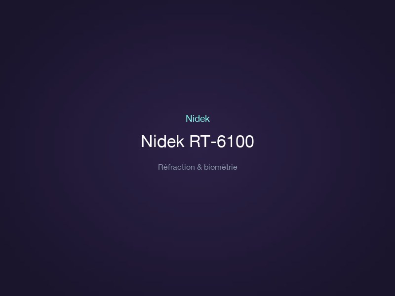 Nidek RT-6100