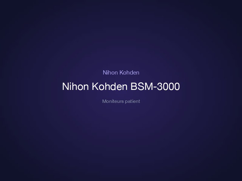 Nihon Kohden BSM-3000