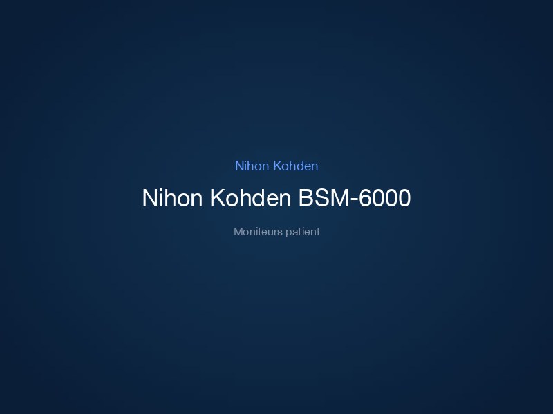 Nihon Kohden BSM-6000