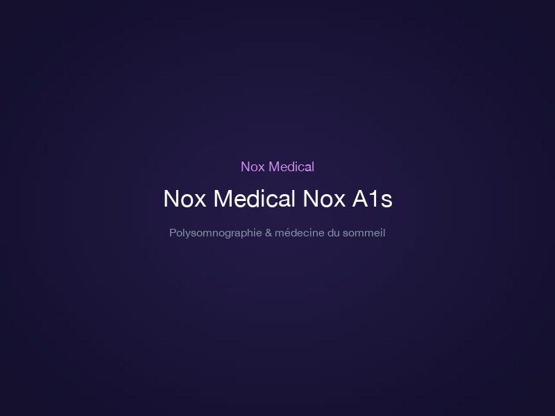 Nox Medical Nox A1s