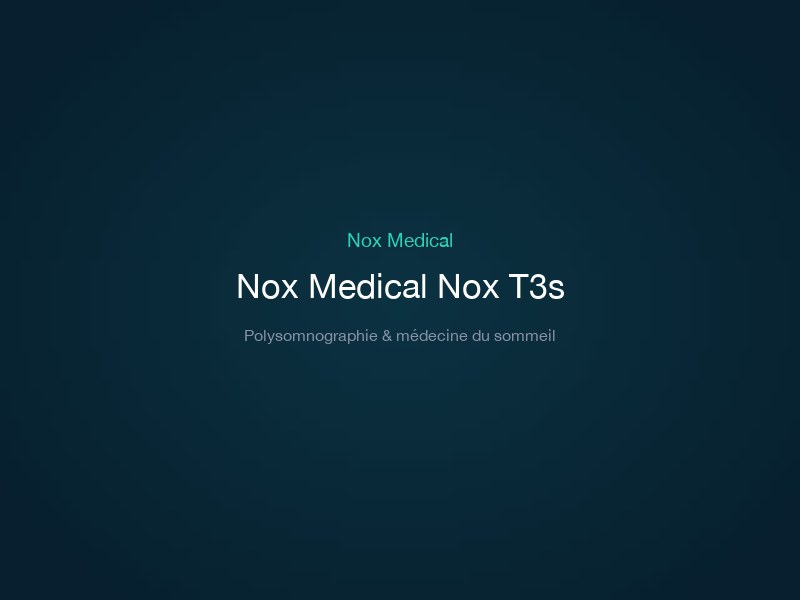 Nox Medical Nox T3s