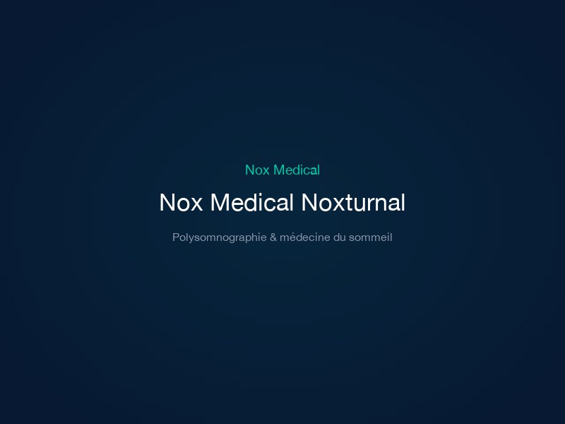 Nox Medical Noxturnal