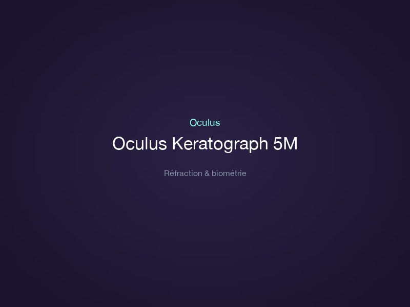 Oculus Keratograph 5M
