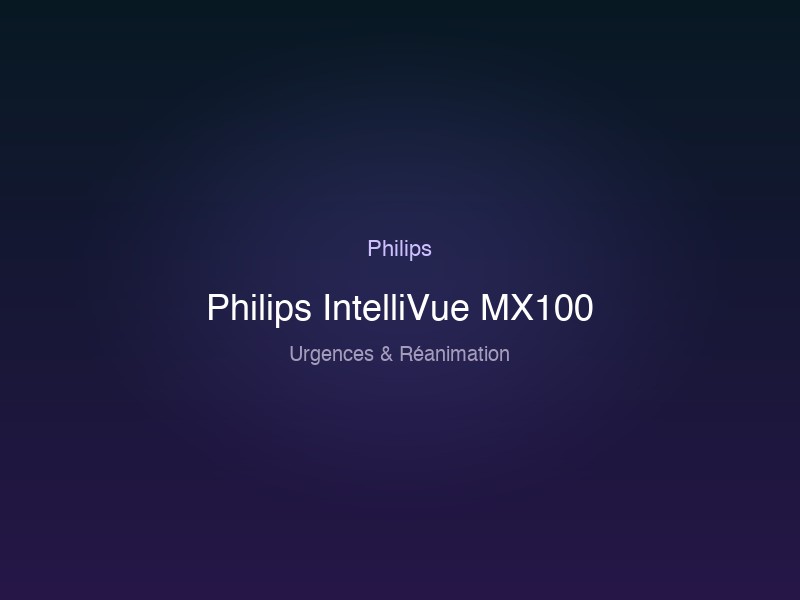 Philips IntelliVue MX100