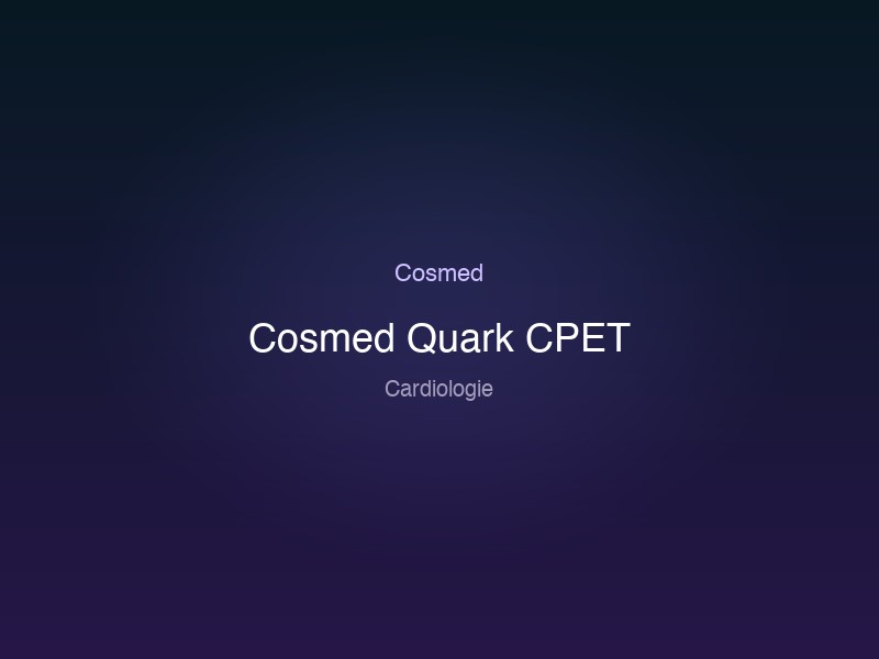 Cosmed Quark CPET