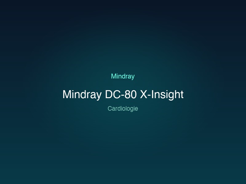 Mindray DC-80 X-Insight