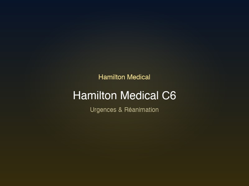 Hamilton Medical C6