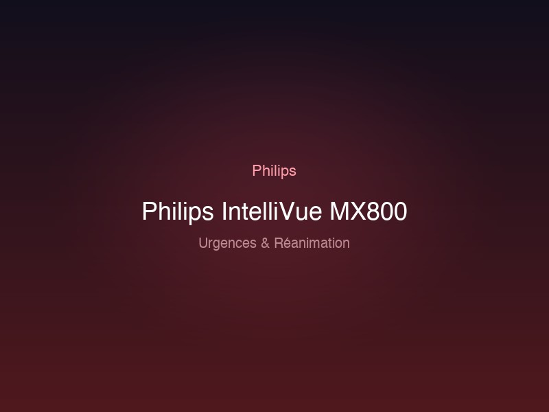 Philips IntelliVue MX800