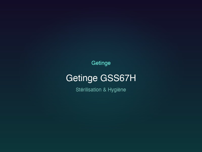Getinge GSS67H