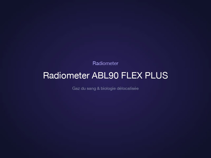 Radiometer ABL90 FLEX PLUS