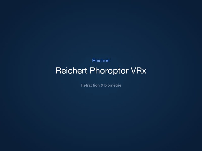 Reichert Phoroptor VRx