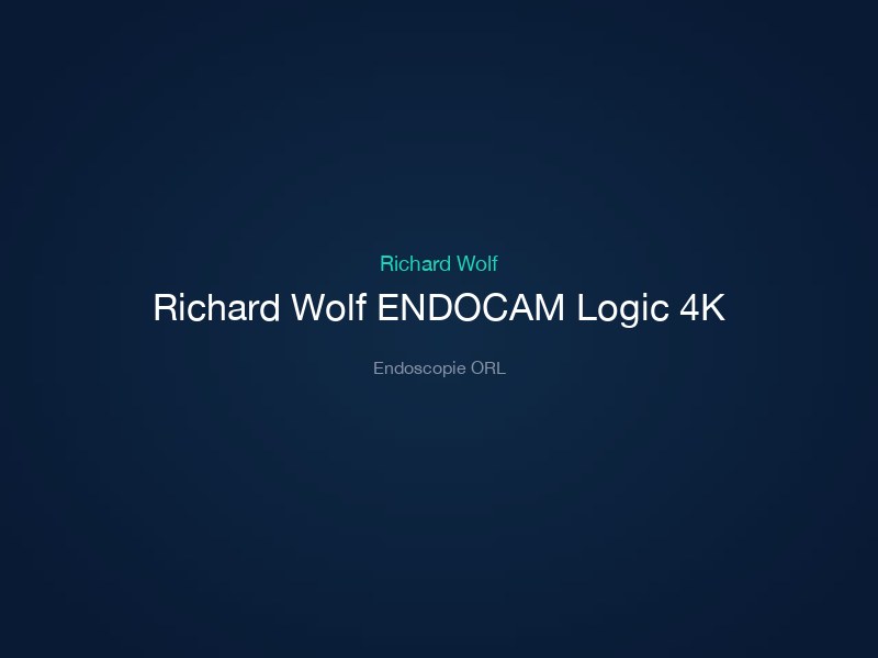 Richard Wolf ENDOCAM Logic 4K