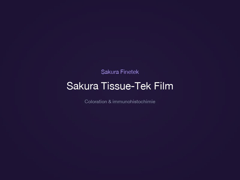 Sakura Tissue-Tek Film