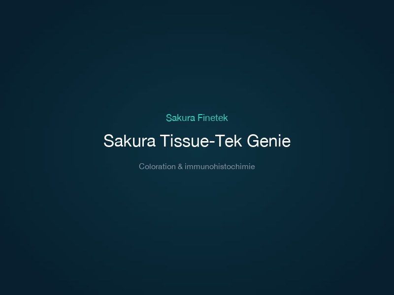 Sakura Tissue-Tek Genie