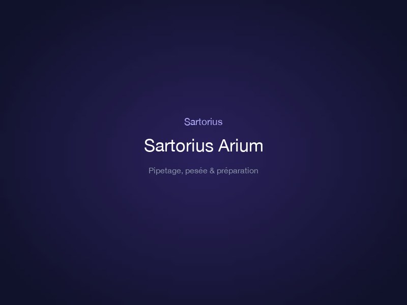Sartorius Arium