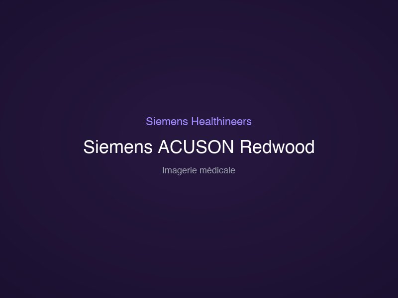 Siemens ACUSON Redwood