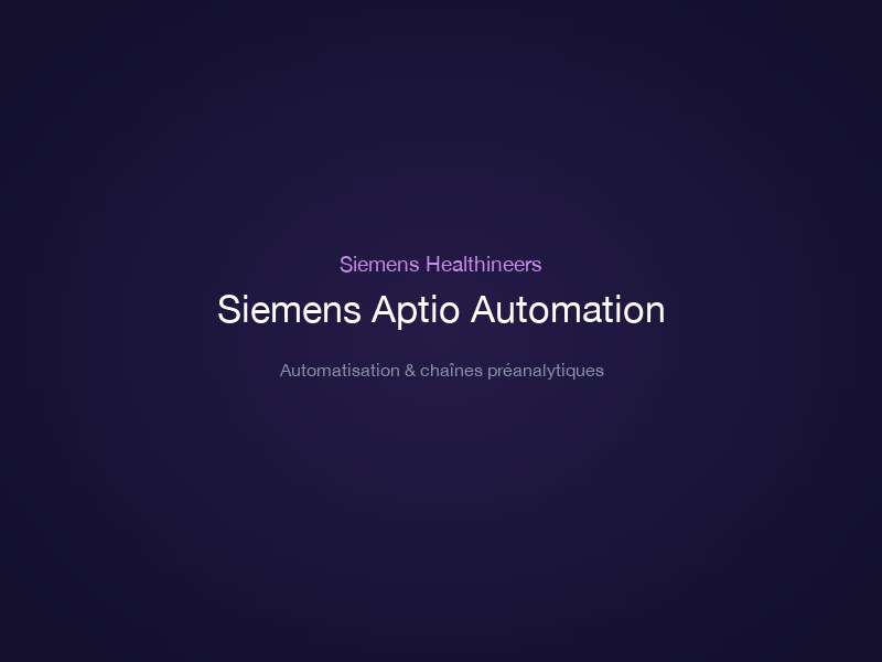 Siemens Aptio Automation