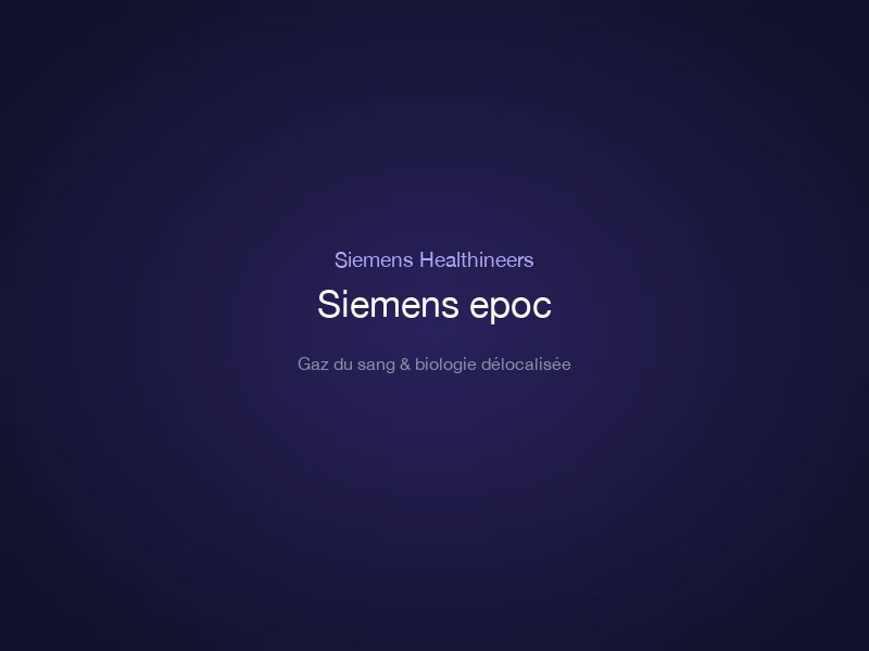 Siemens epoc