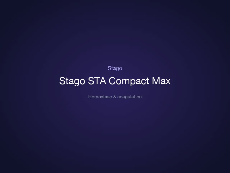 Stago STA Compact Max