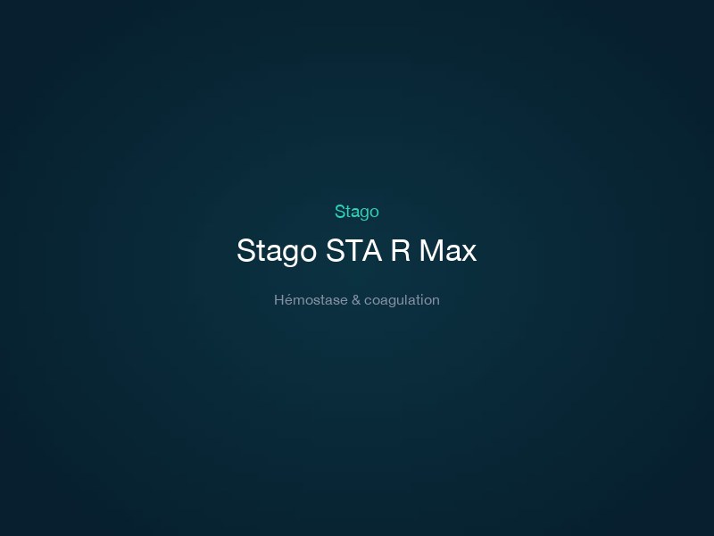Stago STA R Max