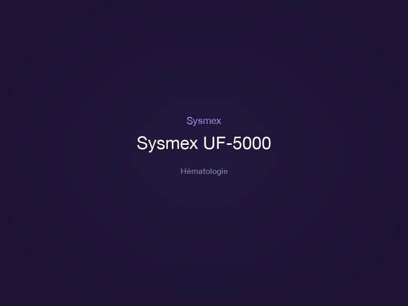 Sysmex UF-5000