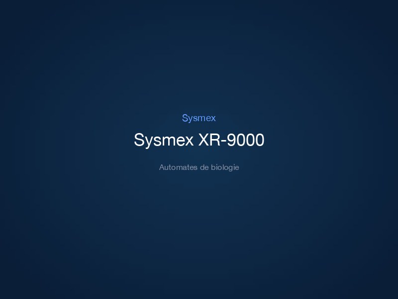 Sysmex XR-9000