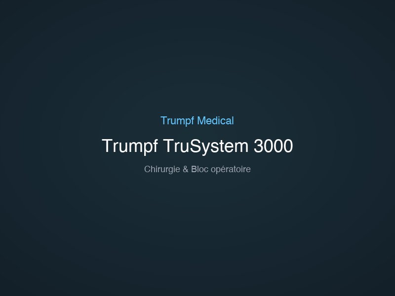 Trumpf TruSystem 3000