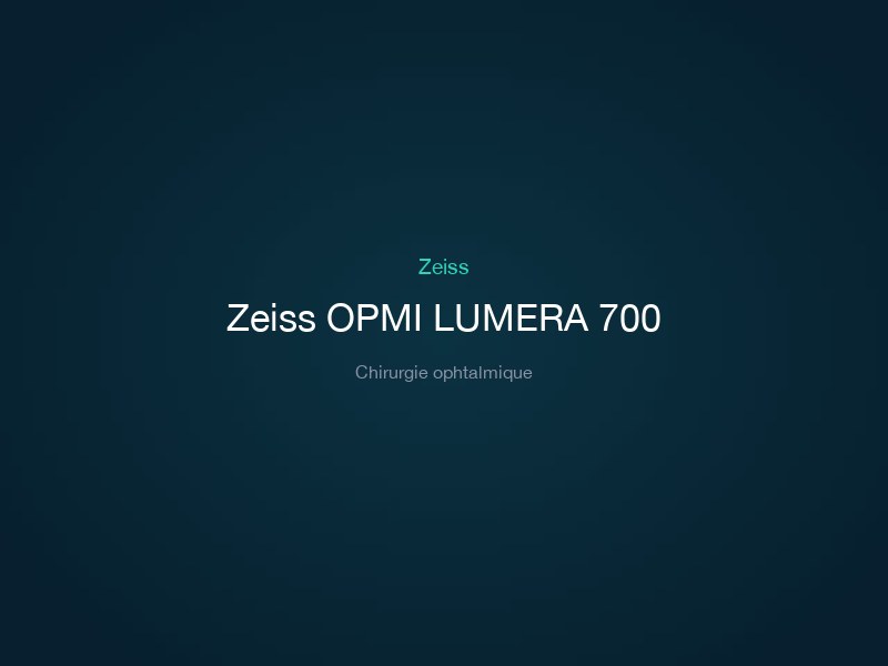 Zeiss OPMI LUMERA 700